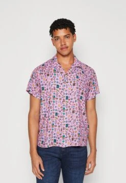 Kaotiko Shirt Smile Beach Unisex - Button-Down Blouse - Violet