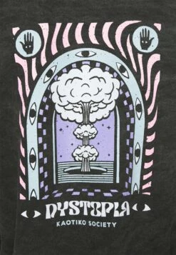 Kaotiko Crew Washed Bomb Dystopia Unisex - Sweatshirt - Black -Kaotiko Fashion Shop 0633b6b7f4734bfb93335c236f11a899