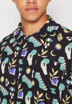 Kaotiko Shirt Minimal Unisex - Button-Down Blouse - Black -Kaotiko Fashion Shop 0695dc55d72341d3ae9968858bd8c342