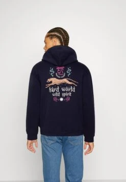 Kaotiko Sud Cap Hard World Unisex - Hoodie - Navy