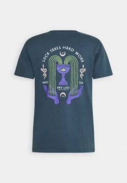 Kaotiko Washed Luck Takes Unisex - Print T-Shirt - Navy 11 Kaotiko Washed Luck Takes Unisex - Print T-Shirt - Navy -Kaotiko Fashion Shop 0b9cda9164044a9487aa832e893155d8