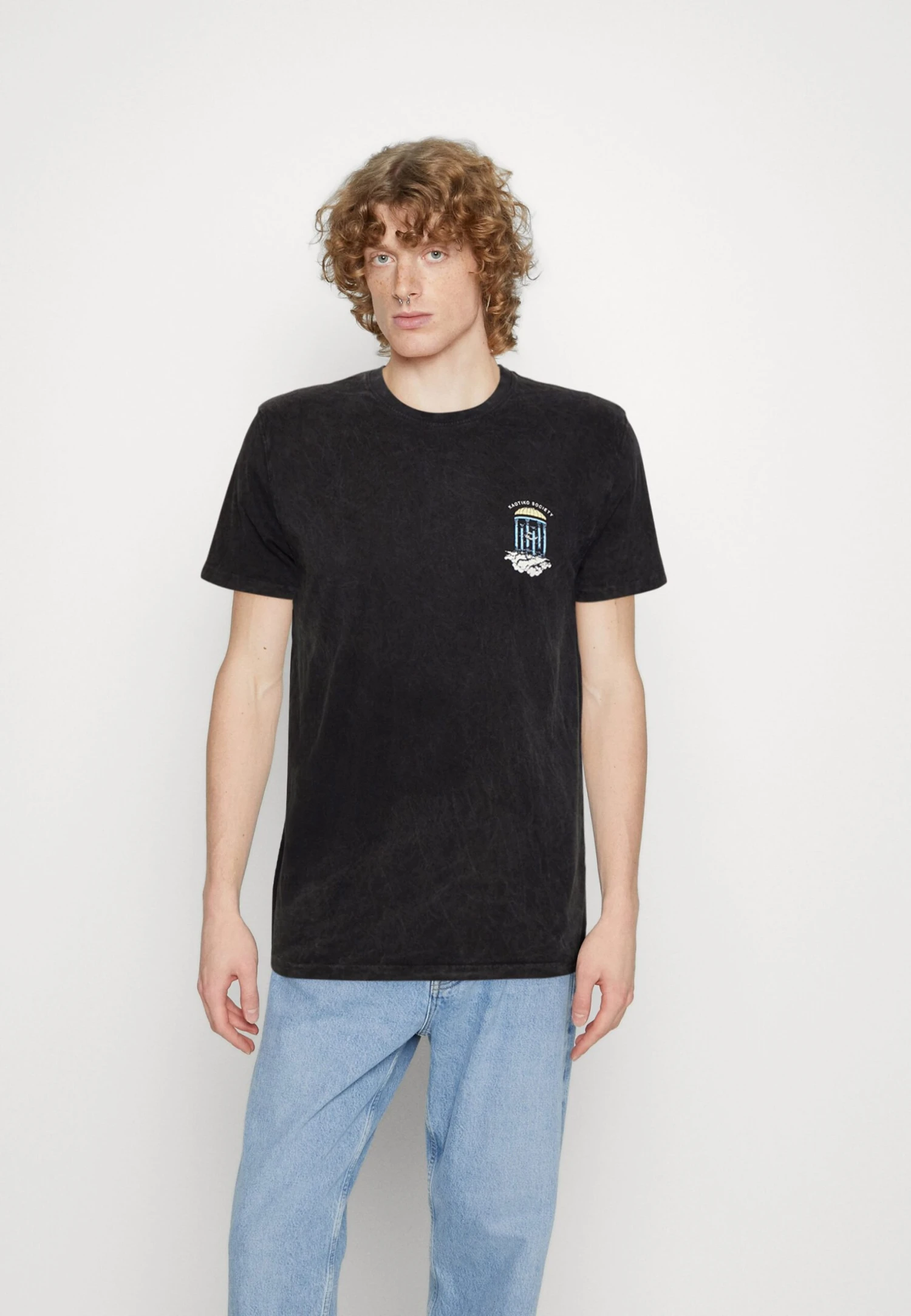 Kaotiko Washed Temple Of Earth Unisex - Print T-Shirt 1 Kaotiko Washed Temple Of Earth Unisex - Print T-Shirt