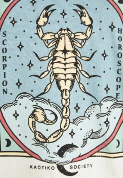 Kaotiko Washed Scorpion - Print T-Shirt - Ivory -Kaotiko Fashion Shop 1030ca13b3404498afbff98100406492