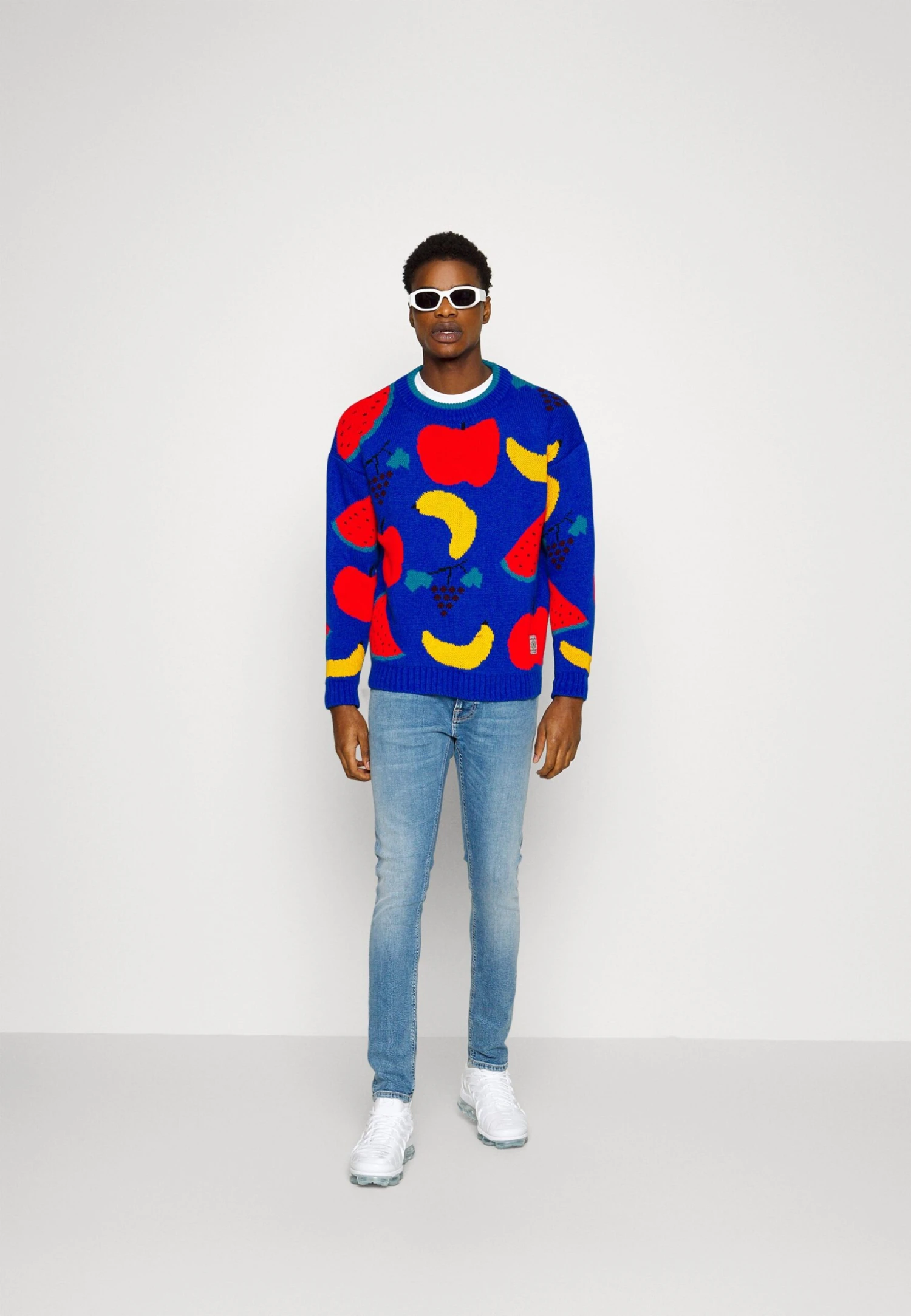 Kaotiko Fruit - Jumper - Blue 2 Kaotiko Fruit - Jumper - Blue - Image 2