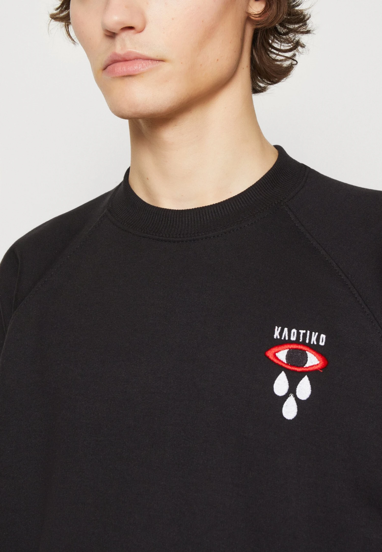 Kaotiko Crew Tear Eye Unisex - Print T-Shirt - Black 6 Kaotiko Crew Tear Eye Unisex - Print T-Shirt - Black - Image 6