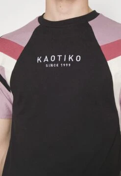 Kaotiko Joss Unisex - Print T-Shirt - Black/Malva/Burgundy -Kaotiko Fashion Shop 150844d2e0094ba388f5debbf073eb6e