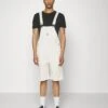 Kaotiko Overall Short Street Unisex - Dungarees - Denim White