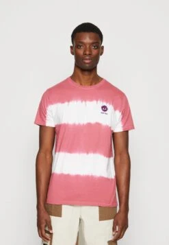 Kaotiko Tie Dye Sun Unisex - Print T-Shirt - Burgundy