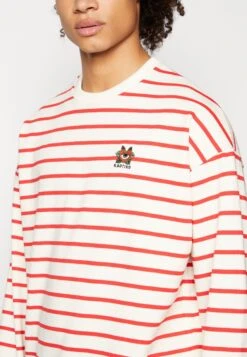 Kaotiko Crew Heart Stripes - Sweatshirt - Red/Ivory 11 Kaotiko Crew Heart Stripes - Sweatshirt - Red/Ivory -Kaotiko Fashion Shop 1a8a9b69671c4aefb80fa02246c9bcd7