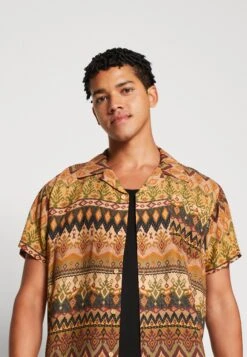 Kaotiko Shirt Mojave Unisex - Button-Down Blouse - Brown -Kaotiko Fashion Shop 1be4cc957ab34d6d8d914d31b880cf8a