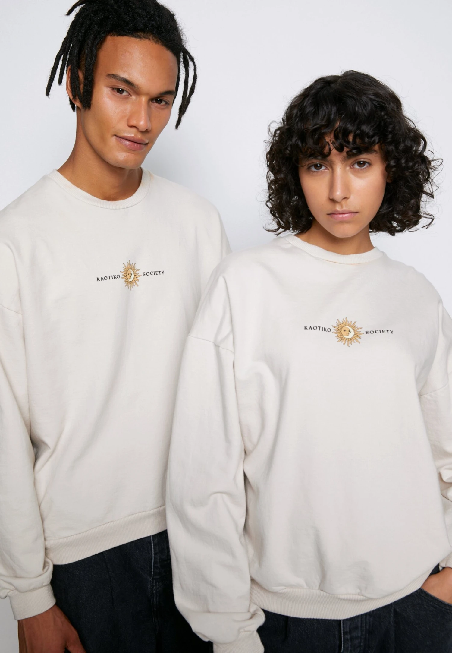 Kaotiko Crew Washed Sun - Sweatshirt - Beige 7 Kaotiko Crew Washed Sun - Sweatshirt - Beige - Image 7