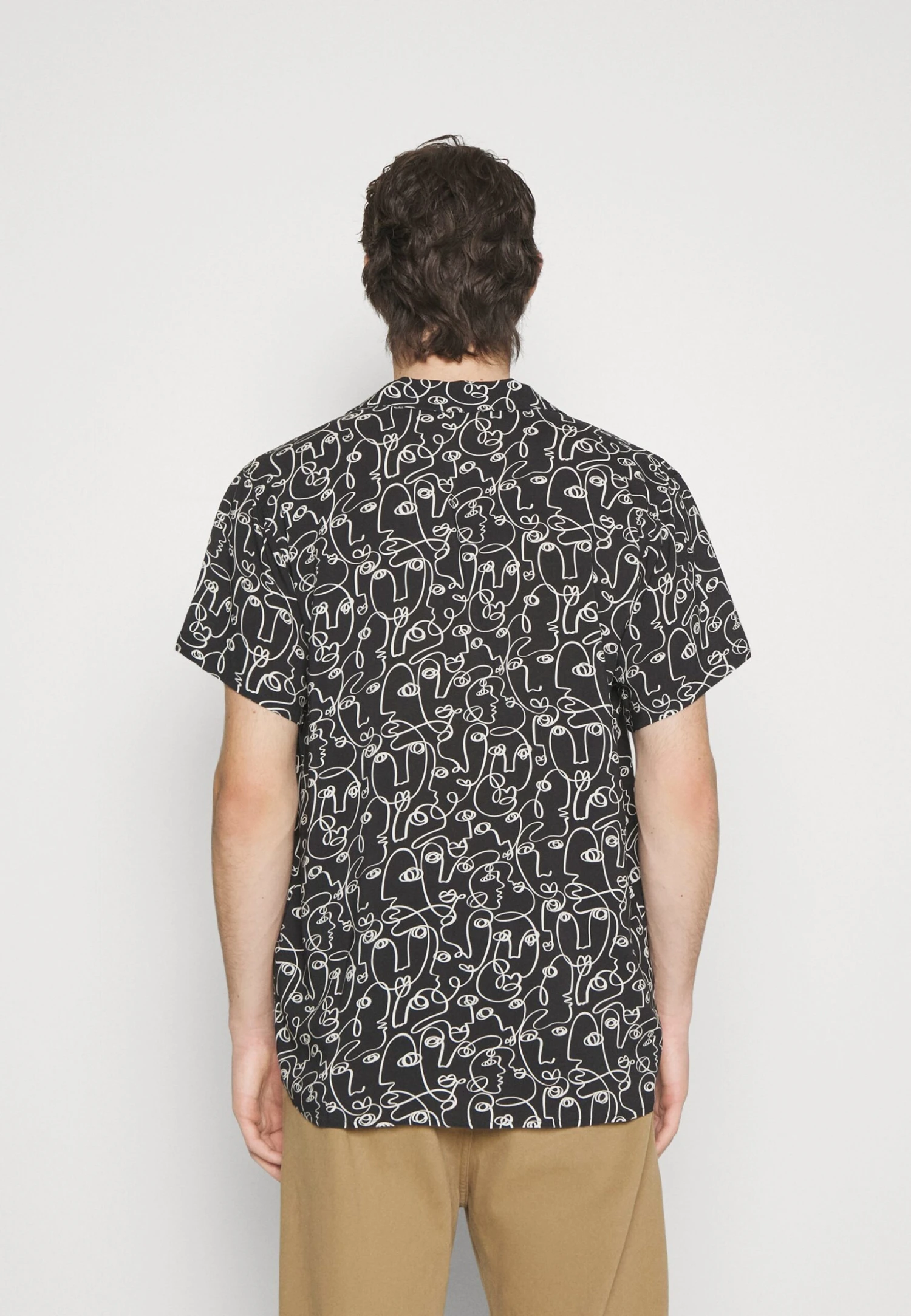 Kaotiko Shirt Faces Unisex - Shirt - Black/Ivory 3 Kaotiko Shirt Faces Unisex - Shirt - Black/Ivory - Image 3