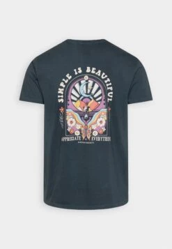 Kaotiko Simple Is Beautiful Unisex - Print T-Shirt - Navy -Kaotiko Fashion Shop 281a38587c8845598d193d887a55ae32