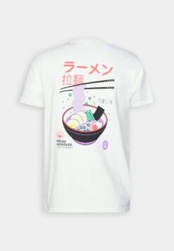 Kaotiko Washed Fresh Noodles Unisex - Print T-Shirt - White -Kaotiko Fashion Shop 2870d104946f4f21ba038755a1a992b8