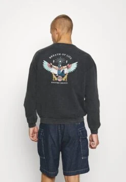 Kaotiko Crew Washed Isis Unisex - Sweatshirt - Black