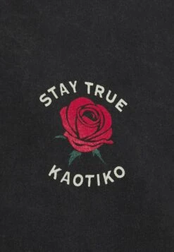Kaotiko Stay True Unisex - Print T-Shirt - Black Acid Wash -Kaotiko Fashion Shop 2b37334d02394e4bbfa0c1125b9b0262