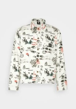 Kaotiko Underground Jacket Unisex - Denim Jacket - Ivory -Kaotiko Fashion Shop 32e692a248d9407497cf453223c1f225