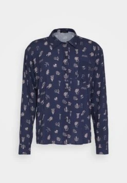 Kaotiko Camisa Atenas Unisex - Button-Down Blouse - Navy -Kaotiko Fashion Shop 3394d242f48d4695a5f1f4e793419667