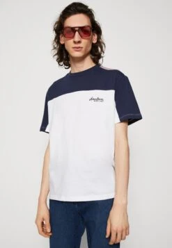 Kaotiko Elmo Unisex - Print T-Shirt - White/Navy/Malva -Kaotiko Fashion Shop 367dbe7d7f5b494883a730c294d0985a