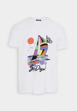 Kaotiko Washed San Diego Unisex - Print T-Shirt - White -Kaotiko Fashion Shop 3ac8b48ad305476baa96c40c8b66bb00