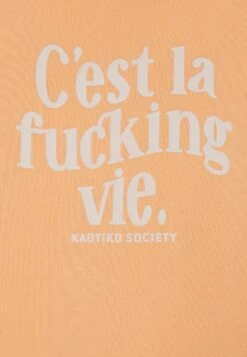 Kaotiko Sud Cap C´Est La Vie Unisex - Sweatshirt - Vainilla -Kaotiko Fashion Shop 3b08cbd0a2f945c2b7524fbf40c37acd