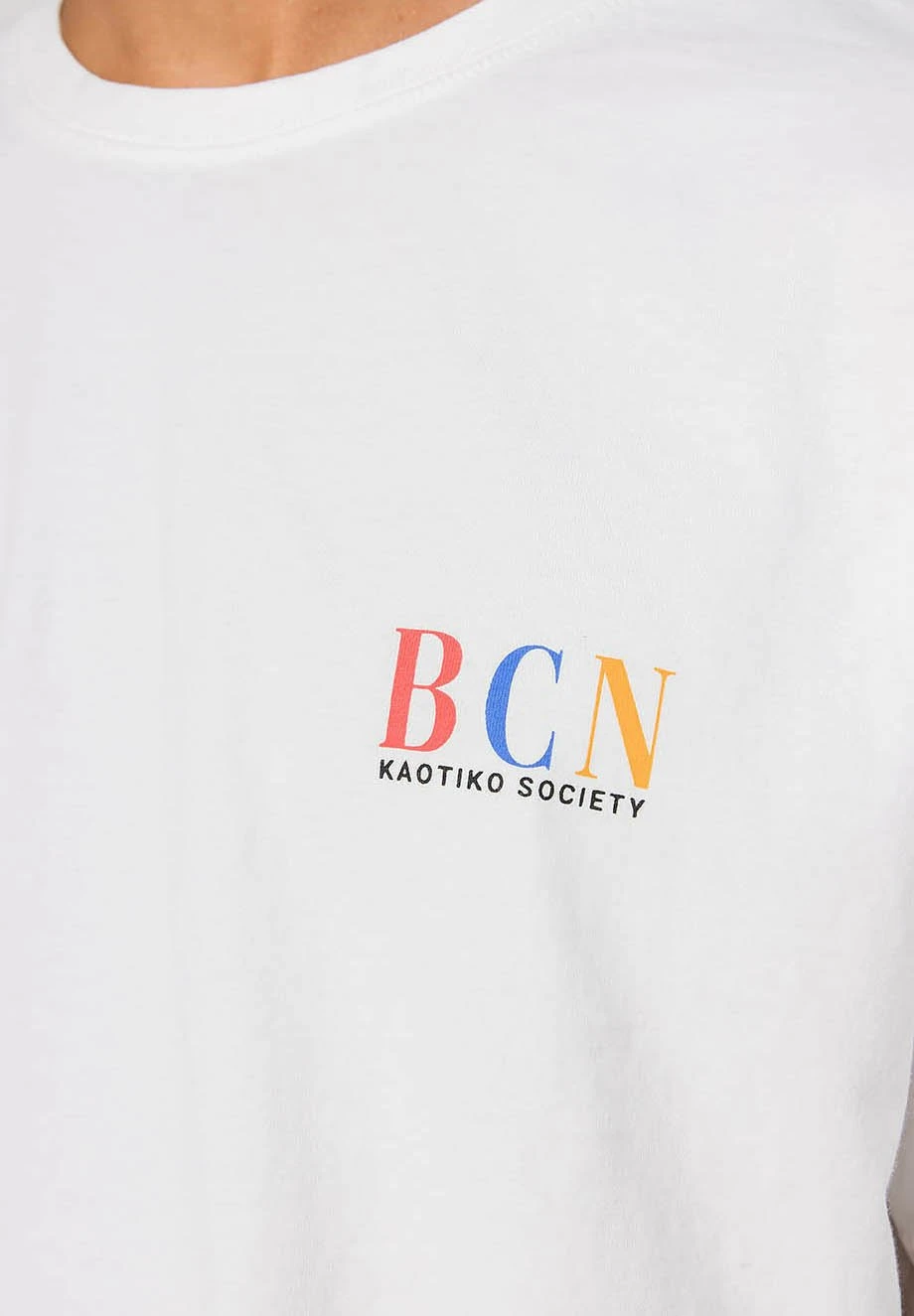 Kaotiko Barcelone - Print T-Shirt - Weiß 2 Kaotiko Barcelone - Print T-Shirt - Weiß - Image 2
