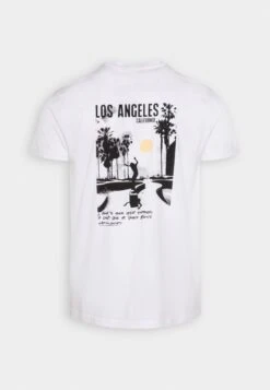 Kaotiko Washed Los Angeles Unisex - Print T-Shirt - White -Kaotiko Fashion Shop 3ee1876b76c949b8946bff4407fb085a