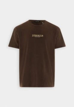 Kaotiko Washed Zodiacus Unisex - Print T-Shirt - Brown 9 Kaotiko Washed Zodiacus Unisex - Print T-Shirt - Brown -Kaotiko Fashion Shop 4161179ee66b452bbfcbb7a16cb8c345