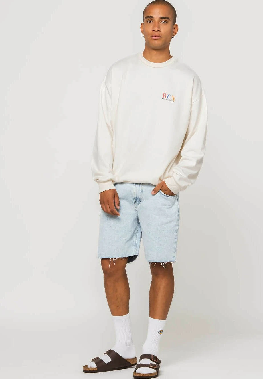 Kaotiko Barcelona - Sweatshirt - Elfenbein 2 Kaotiko Barcelona - Sweatshirt - Elfenbein - Image 2