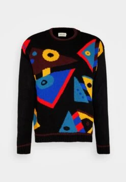 Kaotiko Cubism Unisex - Jumper - Black -Kaotiko Fashion Shop 4b3a90c2d07d4e78a09d8c3a06226615