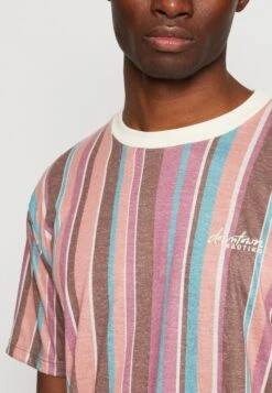 Kaotiko Luken Stripes Unisex - Print T-Shirt - Brown -Kaotiko Fashion Shop 4e08bf8d22f848c8888c7e20cc3c3337