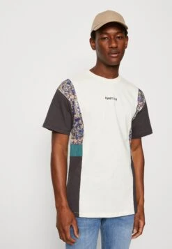 Kaotiko Memphis Unisex - Print T-Shirt - Ivory/Grey/Heura -Kaotiko Fashion Shop 532fa179fc5547a498c241505507e502