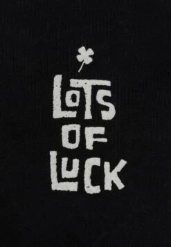 Kaotiko Washed Lots Of Luck Unisex - Print T-Shirt - Black -Kaotiko Fashion Shop 592a400f42b249fab3627ccbf000c86d