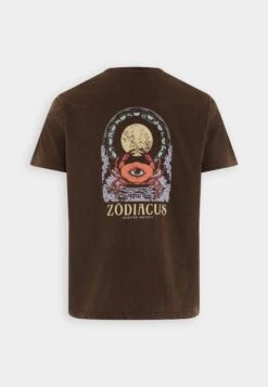 Kaotiko Washed Zodiacus Unisex - Print T-Shirt - Brown 11 Kaotiko Washed Zodiacus Unisex - Print T-Shirt - Brown -Kaotiko Fashion Shop 5a23e9dbf0ec4ddab298d68f5f28af6f