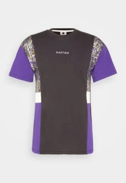 Kaotiko Memphis Unisex - Print T-Shirt - Ivory/Grey/Purple -Kaotiko Fashion Shop 5f74ed55f89649cb83a6e102df856e9c