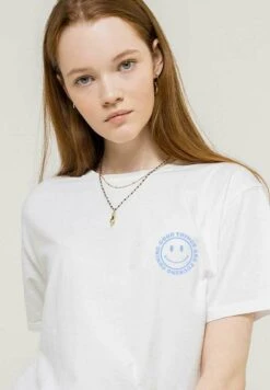 Kaotiko Smile - Print T-Shirt - Blanco -Kaotiko Fashion Shop 619d866edd724a919d3492acbb79864d