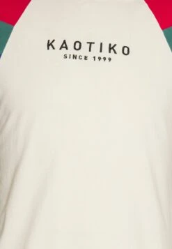 Kaotiko Joss Unisex - Print T-Shirt - Ivory/Red/Heura -Kaotiko Fashion Shop 6330e72ed46448d08742decaa42c4d15