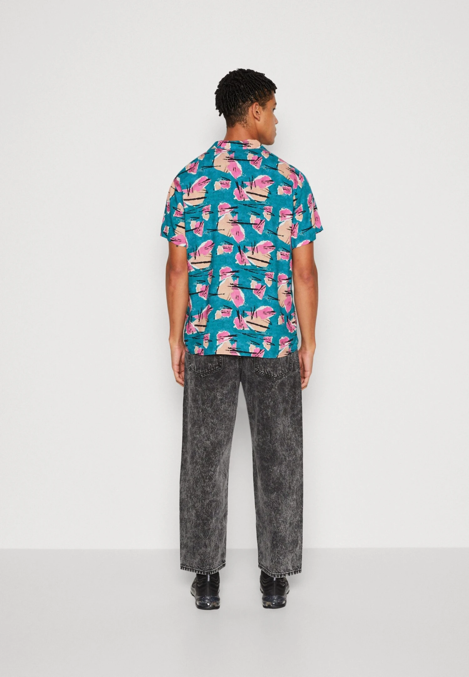 Kaotiko Shirt 80S Unisex - Button-Down Blouse - Turquesa 3 Kaotiko Shirt 80S Unisex - Button-Down Blouse - Turquesa - Image 3