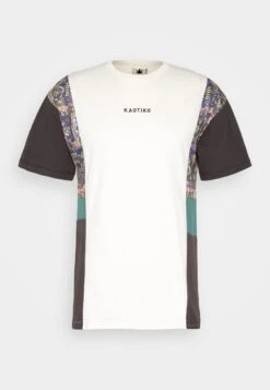 Kaotiko Memphis Unisex - Print T-Shirt - Ivory/Grey/Heura -Kaotiko Fashion Shop 65ebb57d5104477b8edb673e017a3e17