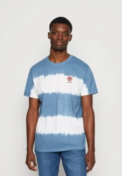 Kaotiko Tie Dye Sun Unisex - Print T-Shirt - Blue