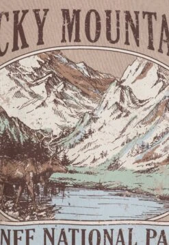 Kaotiko Rocky Mountains Unisex - Print T-Shirt - Dark Bone -Kaotiko Fashion Shop 6c63a74275154de6a1b1bd41abfcd3ba