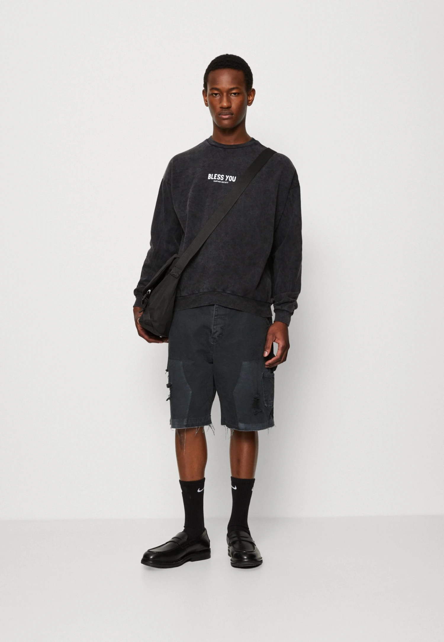 Kaotiko Crew Bless You Unisex - Sweatshirt - Black 2 Kaotiko Crew Bless You Unisex - Sweatshirt - Black - Image 2