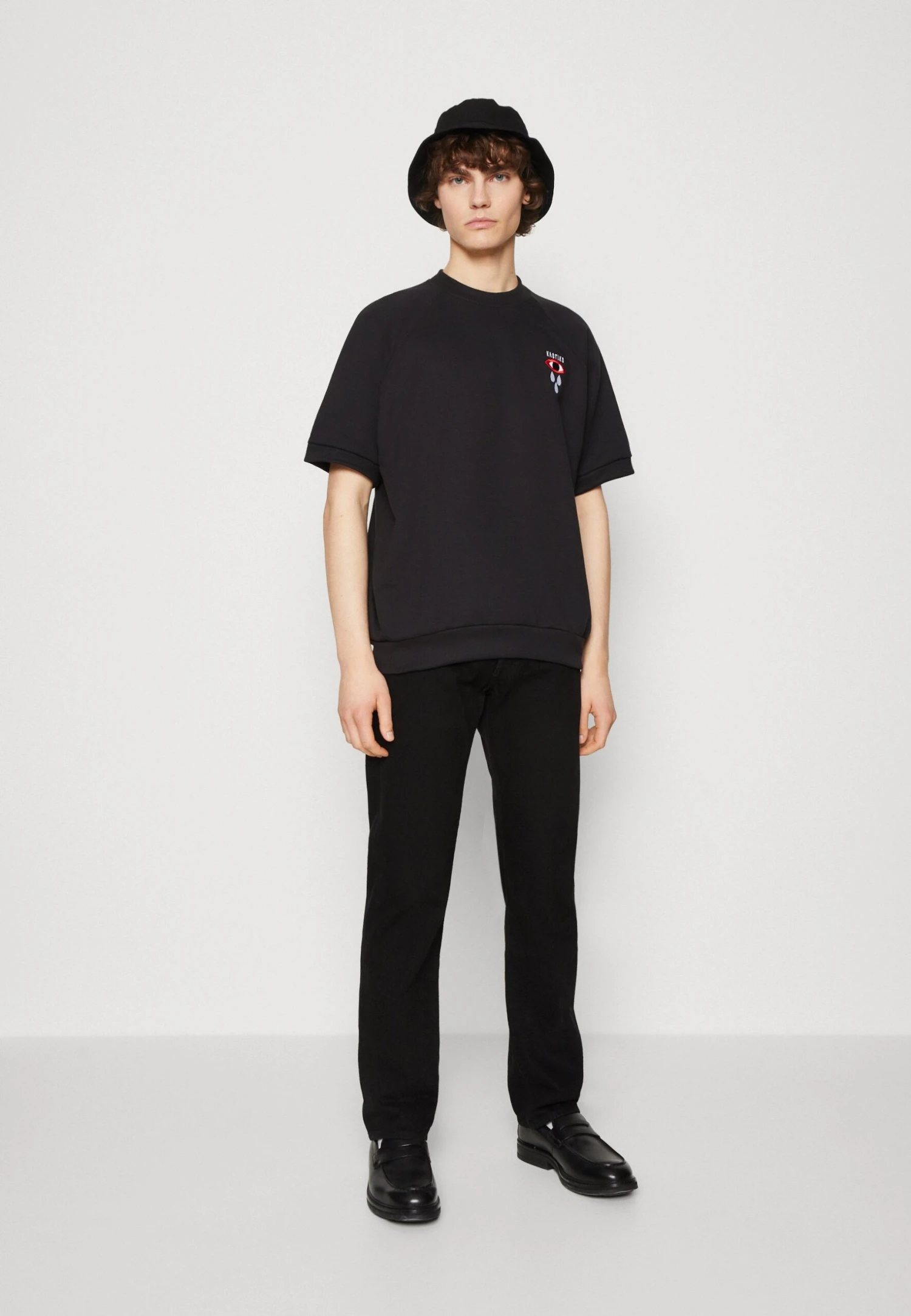 Kaotiko Crew Tear Eye Unisex - Print T-Shirt - Black 2 Kaotiko Crew Tear Eye Unisex - Print T-Shirt - Black - Image 2