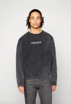 Kaotiko Crew Washed Time Is Now - Sweatshirt - Black -Kaotiko Fashion Shop 74ebdecf2be747e4ba821b40b4e6a19b