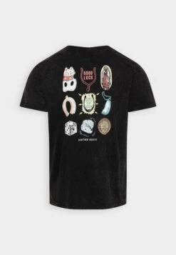 Kaotiko Washed Lots Of Luck Unisex - Print T-Shirt - Black -Kaotiko Fashion Shop 75c8e76904f34872bbb17e4366376a88