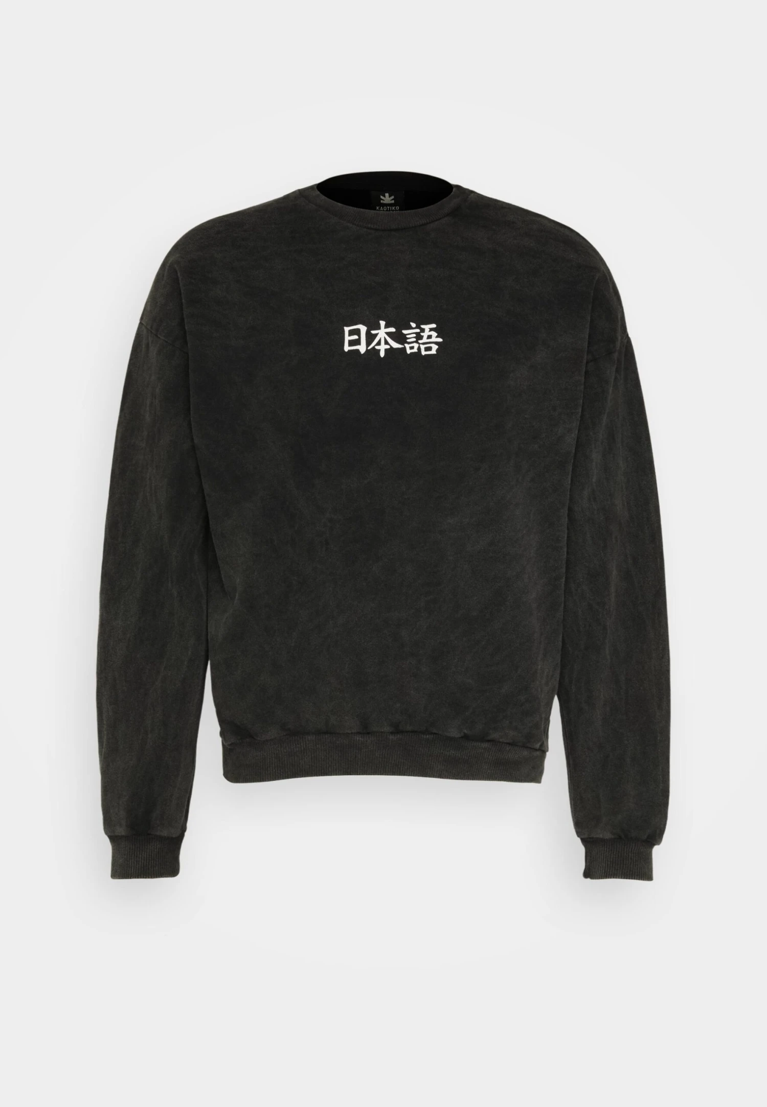 Kaotiko Crew Washed Heron Japan Unisex - Sweatshirt - Black 5 Kaotiko Crew Washed Heron Japan Unisex - Sweatshirt - Black - Image 5