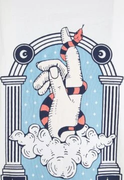 Kaotiko Washed Hand Snake - Print T-Shirt - White 5 Kaotiko Washed Hand Snake - Print T-Shirt - White -Kaotiko Fashion Shop 7809230e187544549c83c2d4e4f1f57c