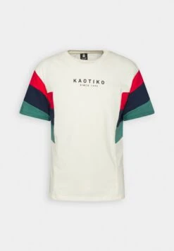 Kaotiko Brayden Unisex - Print T-Shirt - Ivory/Red/Navy/Heura -Kaotiko Fashion Shop 791b90bacc274820a714849b81ddee31