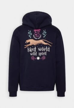 Kaotiko Sud Cap Hard World Unisex - Hoodie - Navy -Kaotiko Fashion Shop 79b4417b6f524377bae8152684228027