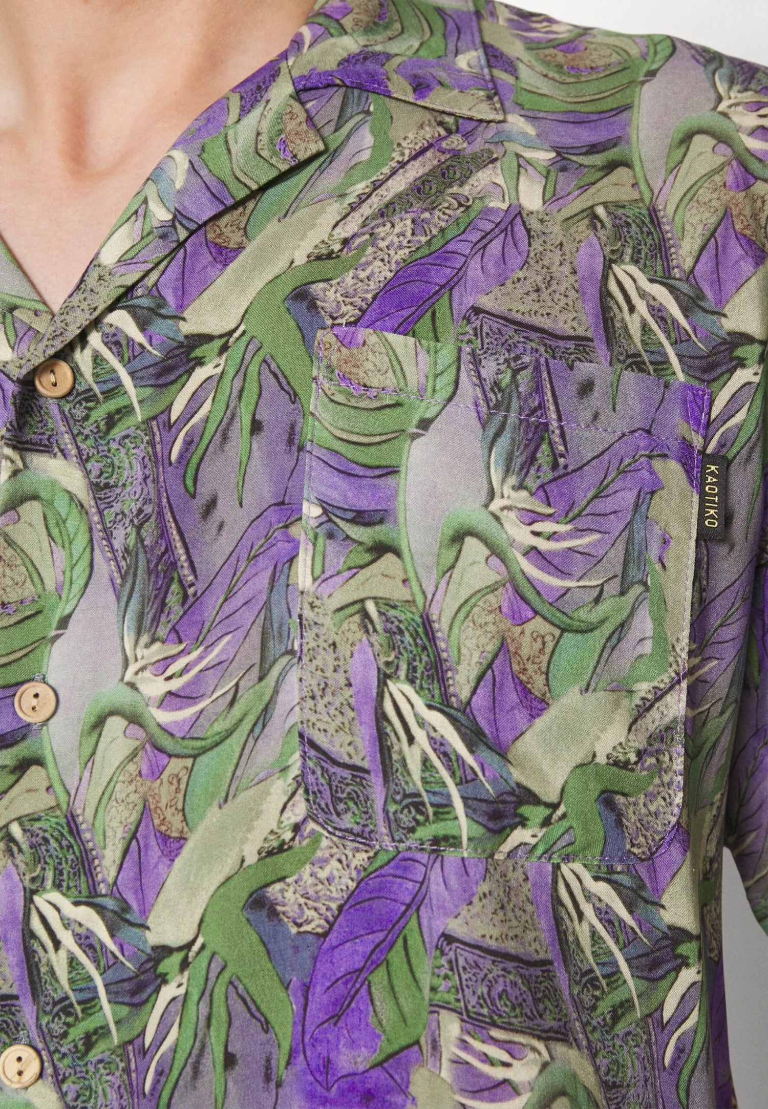 Kaotiko Shirt Bruselas Unisex - Shirt - Purple 5 Kaotiko Shirt Bruselas Unisex - Shirt - Purple - Image 5